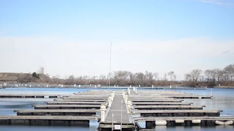 Boat Parking Stock Footage
