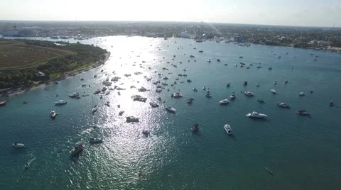 Boat party floatopia 3 Stock Footage 48119159