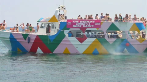Boat party Stock Footage 40732499