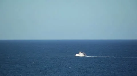 Boat Pass 07 HD Stock Footage 9455363