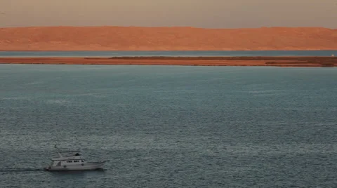Boat passage, Hurghada, Egypt Stock Footage 37870715
