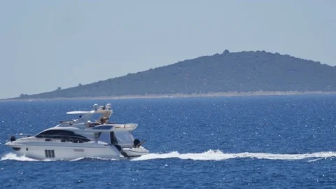 The Boat Passes By Sea Stock Footage 78923719