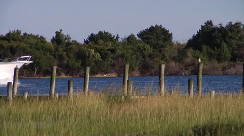 Boat Passing 1 Stock Footage 882707