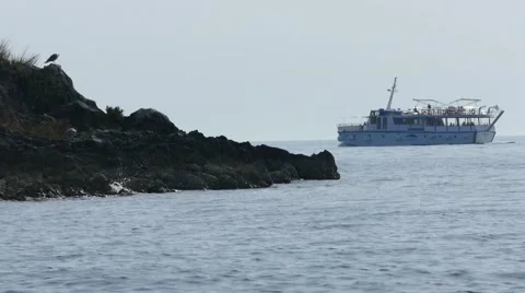 Boat Passing by 2 Stock Footage 50481560