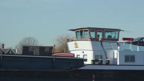 Boat Passing Bridge Stock Footage 132977656