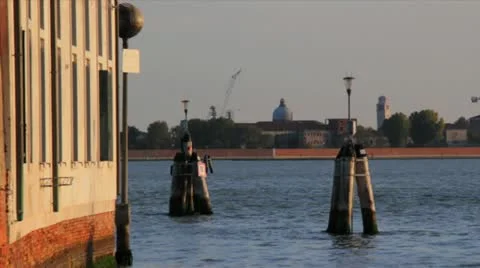 Boat passing right to left on lake Stock Footage 21893289