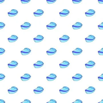Boat pattern, cartoon style Illustrazione stock