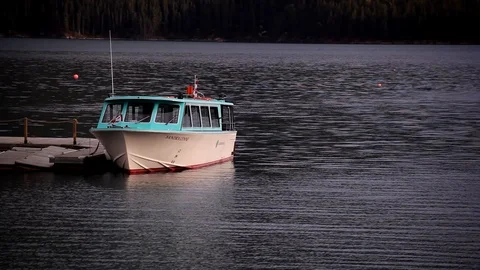 Boat on a pier Stock Footage 101989178
