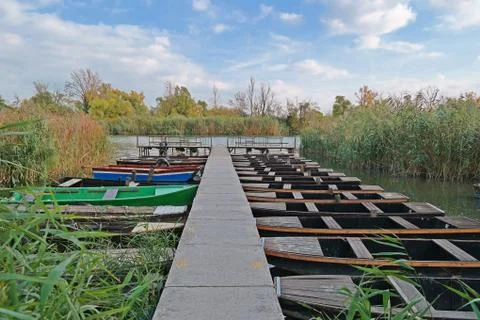 Boat pier 스톡 사진