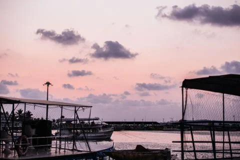 Boat pier Stock Photos