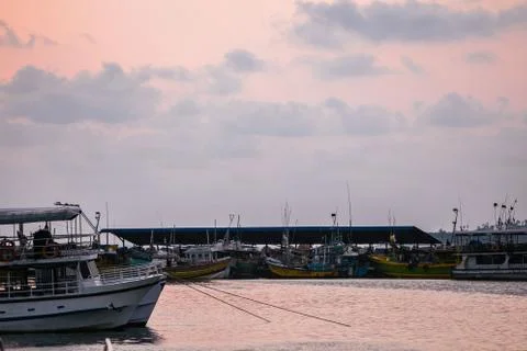 Boat pier Stock Photos