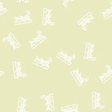 Boat pirate line vector seamless pattern イラスト素材