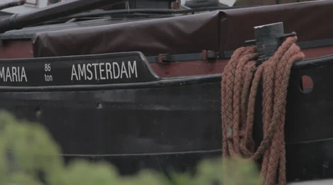 Boat in the port Stock Footage 36737272