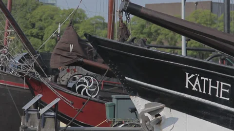 Boat in the port Stock Footage 36738090