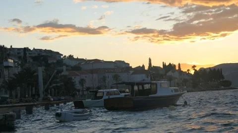 Boat in Port Stock Footage 54897754