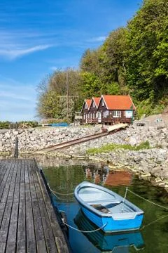 Boat in a port Stock Photos