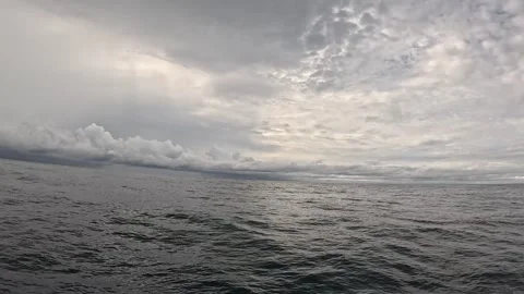 Boat POV Distant View of North Sentinel Island, Andaman Islands Stock Footage 339371640