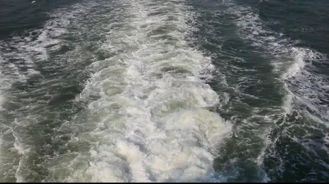 Boat prop wash Видео 958913