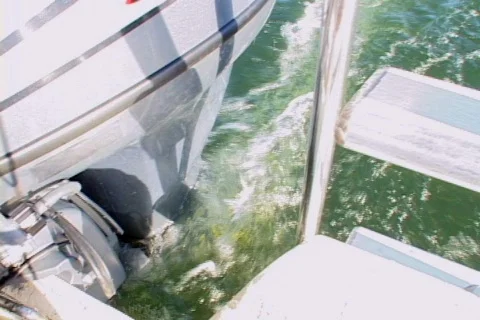 Boat Propeller Engine Watercraft  Stock Footage 141060