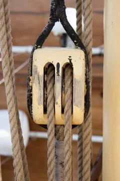 Boat pulley Stock Photos