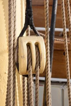 Boat pulley Stock Photos