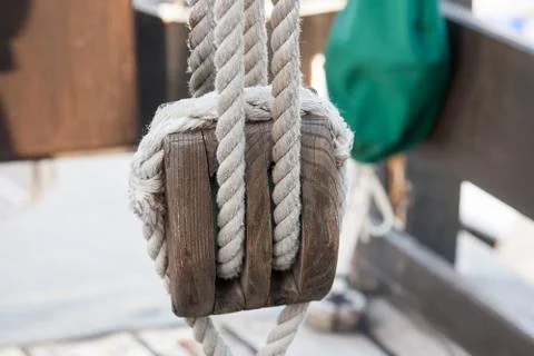 Boat pulley Stock Photos