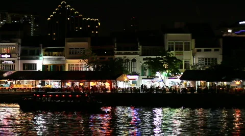Boat Quay Stock-Footage 589870