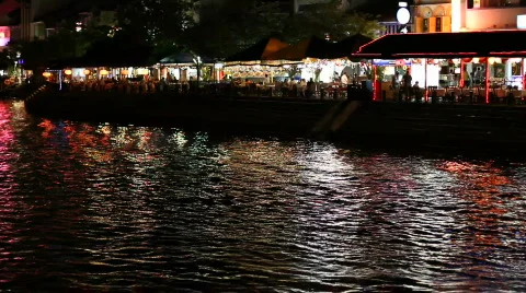 Boat Quay Stock-Footage 666581