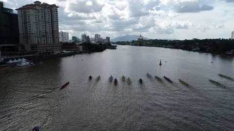 The boat race Stock Footage 104939574