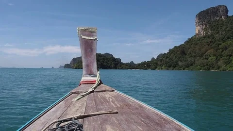 Boat to Railay Video stock 73911877
