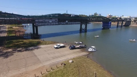 Boat Ramp Bundaberg Stock Footage 89385698