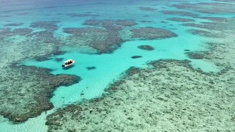 Boat on the reef Stock Footage 236479678
