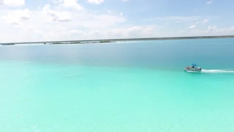 Boat on the Reef Stock Footage 261166538