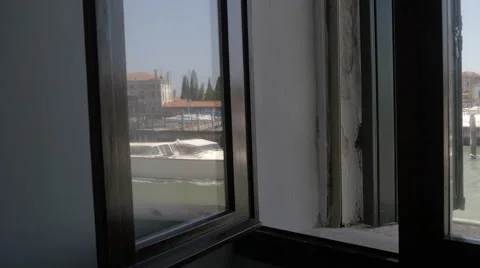 Boat in Reflection, Venezia (Flat Profile) Stock Footage 54335481