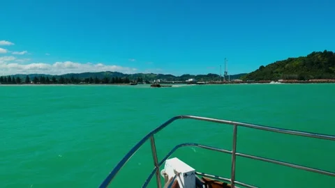 Boat Returning to Harbour 스톡 동영상 253909675