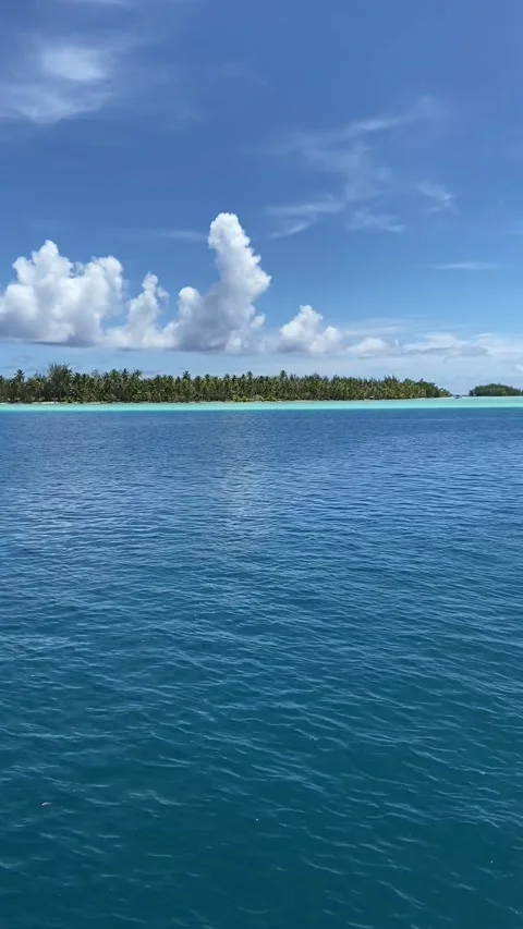 Boat ride in Bora Bora lagoon 動画素材 344305487