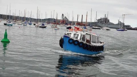 Boat ride Stock Footage 94421969