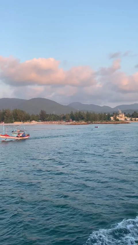 Boat ride in Koh Phangan 库存影片 344882136