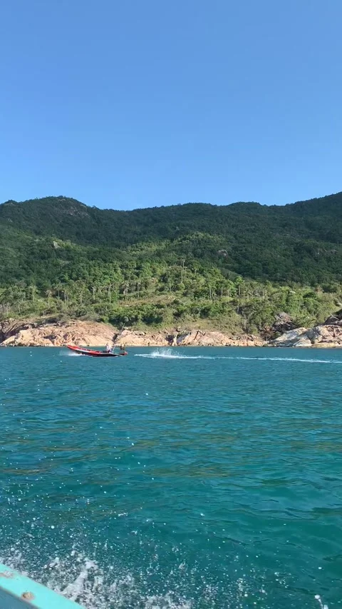 Boat ride in Koh Phangan 库存影片 344882285