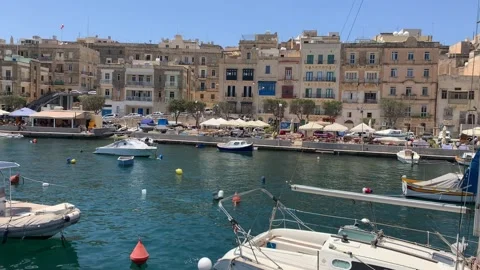 Boat ride in Malta Stock Footage 203532553