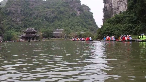 Boat ride on the river Stock Footage 78171846