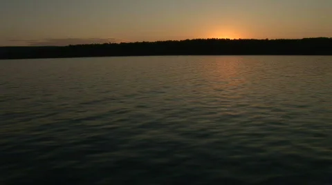 Boat Ride at Sunset Stockbeeldmateriaal 310968