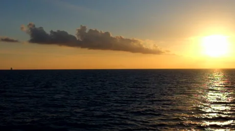 Boat ride in the sunset Stock Footage 45877718