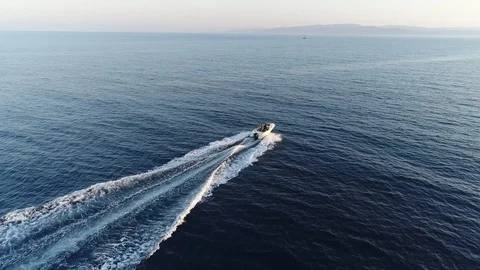 Boat ride at sunset Stock Footage 103956344