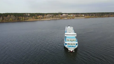 Boat on the river 3 Stock Footage 142600983