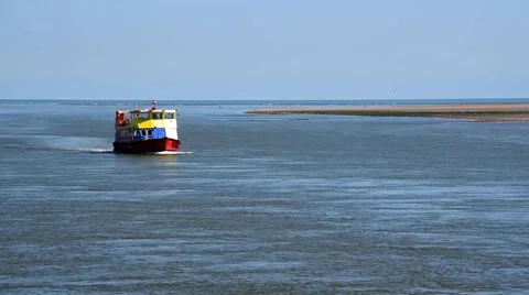 Boat on River Exe Stock Footage 49517514