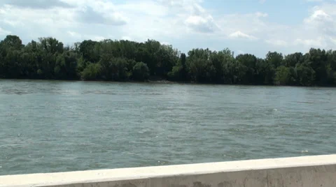 Boat on the river. Stock Footage 39542502