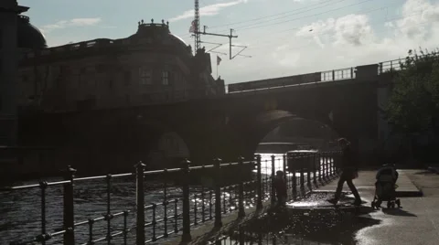 Boat in River Stock Footage 48299756