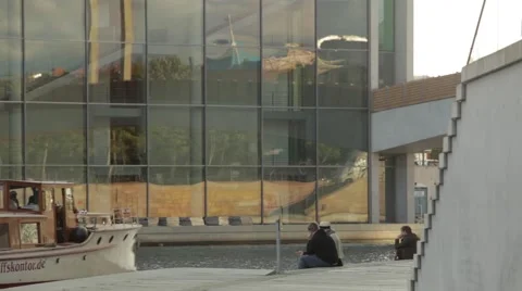 Boat in River Stock Footage 48299959