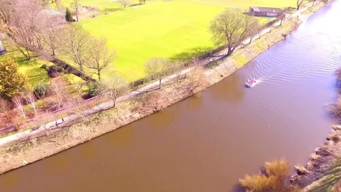 Boat On a River 動画素材 101752891